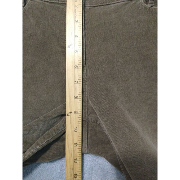 J Jill Pants Womens 8 Brown Corduroy Slim Straight Leg Mid Rise Stretch - Picture 4 of 10
